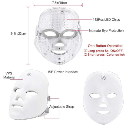 7-Colors LED Therapy Face Mask