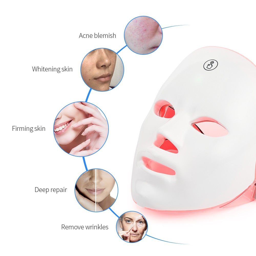 7-Colors LED Therapy Face Mask