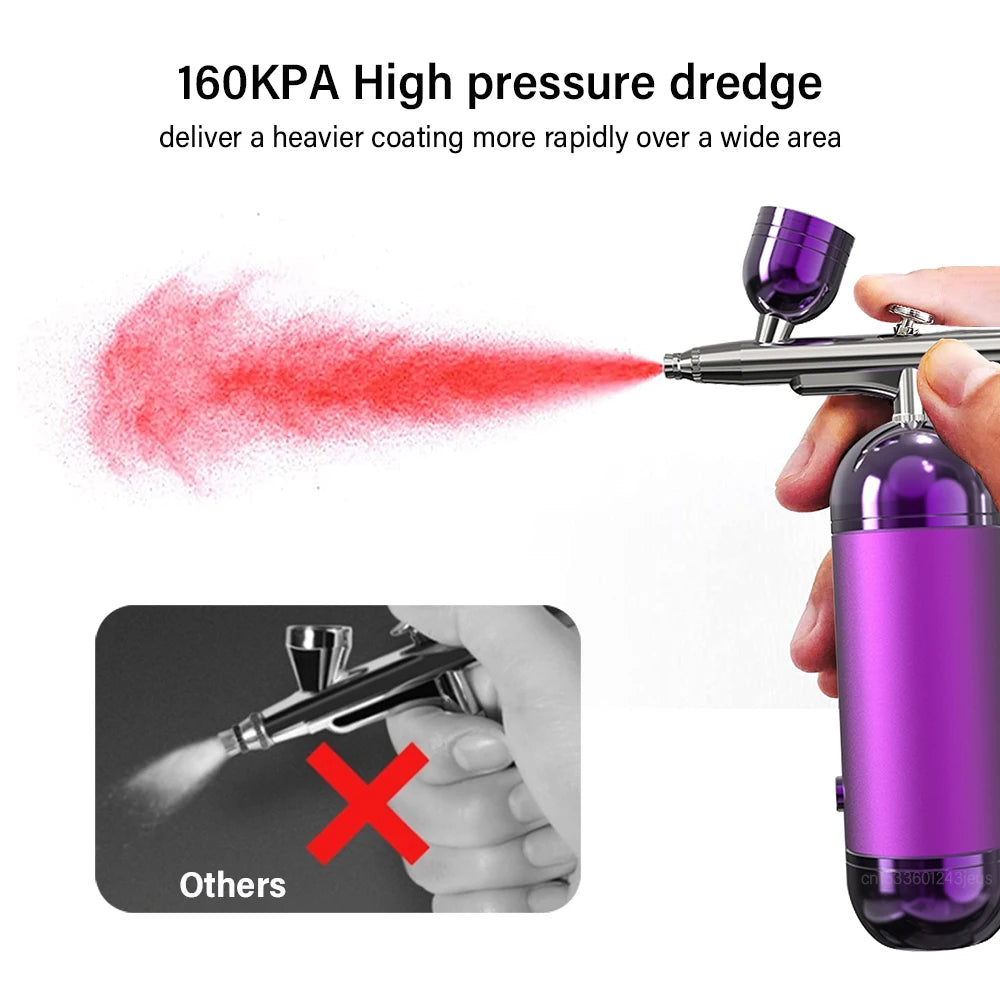 Wireless Nail Air brush with Compressor