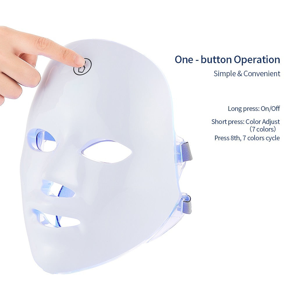 7-Colors LED Therapy Face Mask