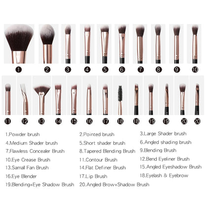 20-Piece Eye Makeup Brush Set